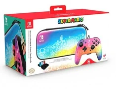 PDP REMATCH valdiklio ir kelioninio dėklo rinkinys: „Star Spectrum“ Nintendo Switch - Lite - OLED