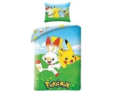 Pokemon patalynė 140 x 200 cm ir pagalvės užvalkalas 70 x 90 cm
