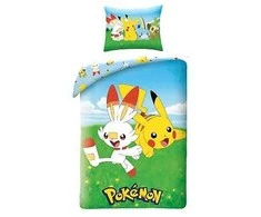 Pokemon patalynė 140 x 200 cm ir pagalvės užvalkalas 70 x 90 cm