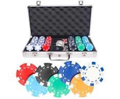 Pokerio žetonų rinkinys The Dice (300 žetonų)
