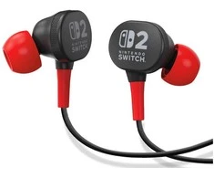 Power A PowerA laidiniai ausinukai skirti Nintendo Switch 2 | Juodi/raudoni