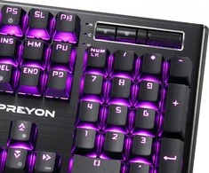 PREYON Long Claw Brown laidinė mechaninė klaviatūra (US, Gateron Brown)
