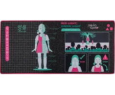 Pyramid Squid Game - Pelės kilimėlis - Young Hee Mėlyna Print | 80 x 35 cm
