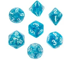 REBEL RPG kauliukų rinkinys – Tankus branduolys – Jūrinis (baltas numeriai)