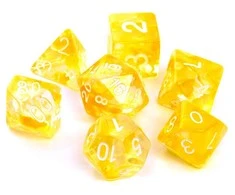 REBEL RPG Dice Set - Nebula - Geltona