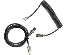 Klaviatūra Royal Kludge Coiled Aviator laidas (juodas)