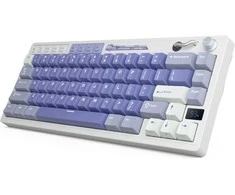 Royal Kludge M65 RGB Ocean Mėlyna belaidė klaviatūra | 60%, Hot-swap, Creamy switches, US