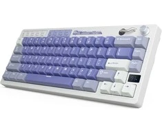 Royal Kludge M65 RGB Ocean Mėlyna belaidė klaviatūra | 60%, Hot-swap, Creamy switches, US