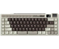 Royal Kludge M70 RGB Mocha Pilkas belaidė klaviatūra | 75%, Hot-swap, rusvai gelsvas Switch, US