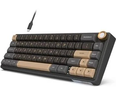 Royal Kludge R65 RGB Phantom laidinė mechaninė klaviatūra | 60%, Chartreuse switches, US
