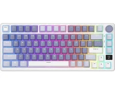 Royal Kludge RK M75 RGB Ocean Mėlyna belaidė klaviatūra | 75%, Hot-swap, Brown switches, US