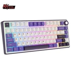 Royal Kludge RK R75 RGB Blackberry laidinė klaviatūra | 75%, Hot-swap, Sidabrinis switches, US