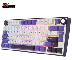 Royal Kludge RK R75 RGB Blackberry laidinė klaviatūra | 75%, Hot-swap, Brown switches, US