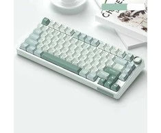 Royal Kludge RK R75 Sidabrinis Switches Skycyan Žaidimų klaviatūra baltos spalvos