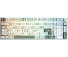 Royal Kludge RK-R98 RGB Sky Cyan laidinė klaviatūra | 96%, Hot-swap, Kreminis switches, US