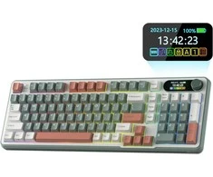 Royal Kludge RK-S98 Camping belaidė klaviatūra | 96%, Hot-swap, Chartreuse switches, US