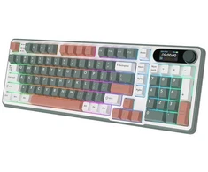 Royal Kludge RK-S98 Camping belaidė klaviatūra | 96%, Hot-swap, Chartreuse switches, US