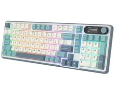 Royal Kludge RK-S98 Light Cloud belaidė klaviatūra | 96%, Hot-swap, Chartreuse switches, US