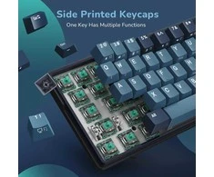 Royal Kludge RK61 Plus RGB Indigo belaidė klaviatūra | 60%, Hot-swap, SkyCyan switches, US