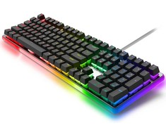 Royal Kludge RK918 RGB juoda laidinė mechaninė klaviatūra | 100%, Brown switches, US