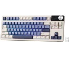Royal Kludge S85 RGB Horizon Mėlyna belaidė klaviatūra| 80% TKL, Hot-swap, Cloud switches, US
