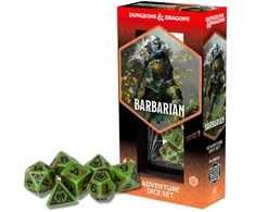 Sirius Dice Dungeons &amp; Dragons Adventure Dice - Barbarian: Žalias / Brown