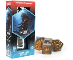 Sirius Dice Dungeons &amp; Dragons Adventure Dice - Monk: Mėlyna / Gold