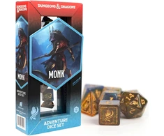Sirius Dice Dungeons &amp; Dragons Adventure Dice - Monk: Mėlyna / Gold