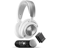 Belaidės žaidimų ausinės Steelseries Arctis Nova Pro Wireless X, baltos