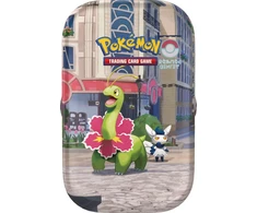 The Pokemon Pokemon TCG: Mega Evolution - Lumiose City Mini Tin - Meganium &amp; Meowstic