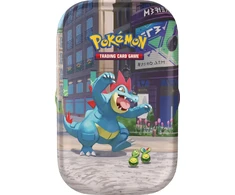 The Pokemon Pokemon TCG: Mega Evolution - Lumiose City Mini Tin - Feraligatr &amp; Budew