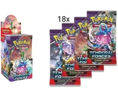 The Pokemon Pokemon TCG - Scarlet &amp; Violet 5 Temporal Forces Half Size Booster Ekranas (18 Packs)