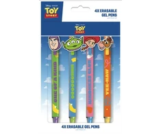 „Toy Story“ – 4 vnt. ištrinamų gelinių rašiklių rinkinys su antgaliais
