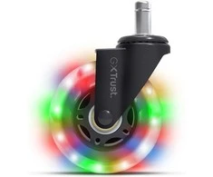 TRUST GXT 701 guminiai LED ratukai kėdėms | Jungtis 11mm