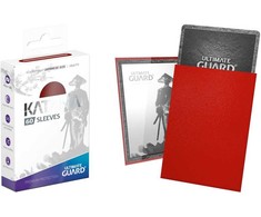 Ultimate Guard Katana Sleeves Japanese Size (60) - Raudona