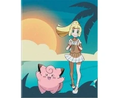 Pokémon Lillie ir Clefairy Flex kortų dėžutė 100+ kortų, Ultra Pro