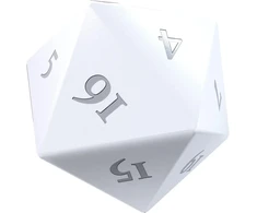 Ultra Pro UP - Vivid Heavy Metal Dice: Baltas (2 kauliukai)