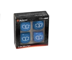 Ultra Pro UP: Magic the Gathering – Mėlyna Mana – 22 mm prabangus lojalumo kauliukų rinkinys
