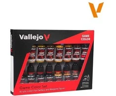 Vallejo - Game Color Leather &amp; Metal 16 spalvų rinkinys