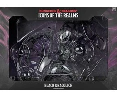 Wizards of the Coast D&amp;D Icons of the Realms: Juodas Dracolich Boxed figūrėlė