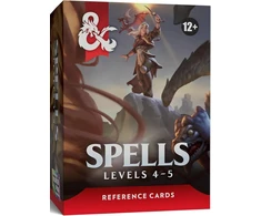 Wizards of the Coast Dungeons &amp; Dragons Reference Cards - Spells (Levels 4-5)
