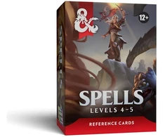 Wizards of the Coast Dungeons &amp; Dragons Reference Cards - Spells (Levels 4-5)