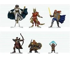 Wizkids D&amp;D Icons of The Realms: Player's Handbook - Swords &amp; Staves Starter Set Figūrėlės (6 vnt.)