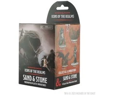 Wizkids D&amp;D Icons of the Realms: Sand &amp; Stone Nudažytos Mystery Figūrėlės (1 vnt.)