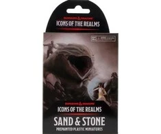 Wizkids D&amp;D Icons of the Realms: Sand &amp; Stone Nudažytos Mystery Figūrėlės (1 vnt.)