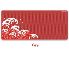 X-Raypad Aqua Control Plus pelės kilimėlis - Wave - Fire - 3XL| 1200x550x4mm