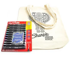 12 spalvų Sharpie Creative akrilo markerių rinkinys su maišeliu Elephant dažymui