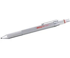 3 in 1 Rotring MULTIPEN tušinukas ir pieštukas 600 sidabrinės spalvos - 2164109