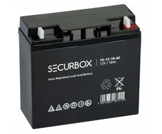 AGM „Securbox 18-12“ akumuliatorius, 12 V, 18 Ah, skirtas UPS, apšvietimui, žaislams, valtims, telekomunikacijoms