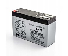 Akumuliatorius SSB SB 12-6 6V 12Ah AGM veikimui nereikia priežiūros